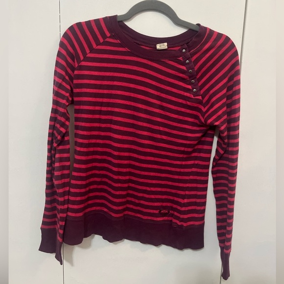 Roxy Tops - Roxy Womens/ Juniors Medium Sweater/ long sleeve top Stripe Knit Long Sleeve​